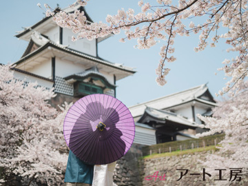【アート工房】世界が注目する街「金沢」で二人の記念に残る撮影を！ロケーション撮影99,000円～衣装も豊富（花嫁衣裳250点）で追加料金ナシの安心価格
