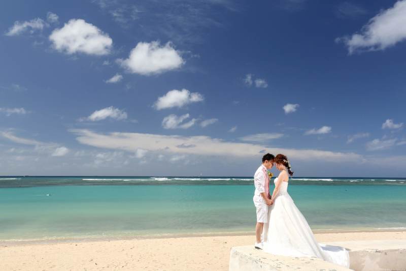 ハワイの青いビーチで最高のロケーションでフォトウェディング_7142_投稿写真_3