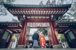 東京和装結婚写真【大國魂神社結婚式場】_アドバイス写真