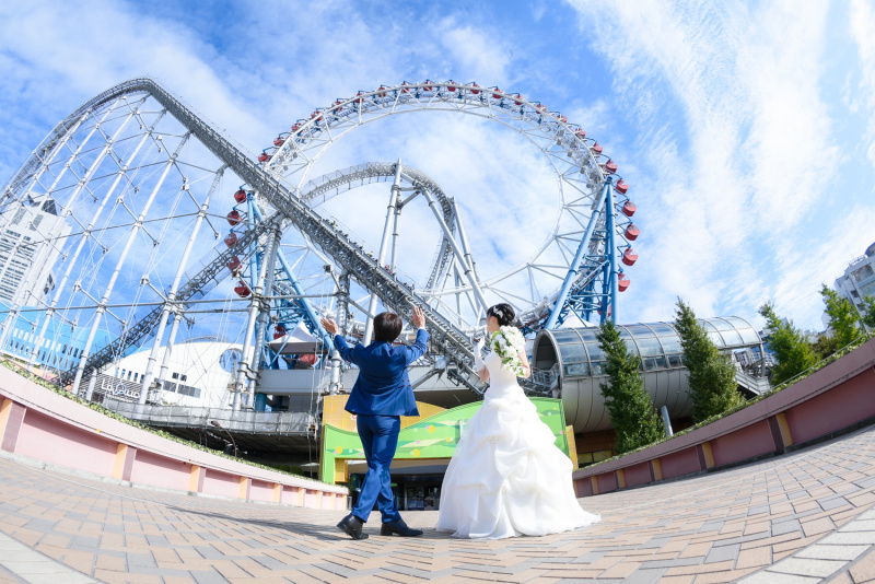 ウェディングの機会にしか撮れない！ドームや遊園地での撮影_21356_投稿写真_1