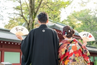 東京和装結婚写真【大國魂神社結婚式場】_アドバイス写真