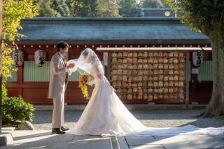 東京和装結婚写真【大國魂神社結婚式場】_アドバイス写真