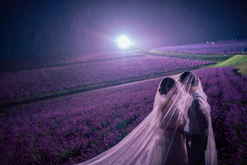 【カントリープラン】雨のラベンダー畑で撮る幻想的な前撮り_34508_投稿写真_1