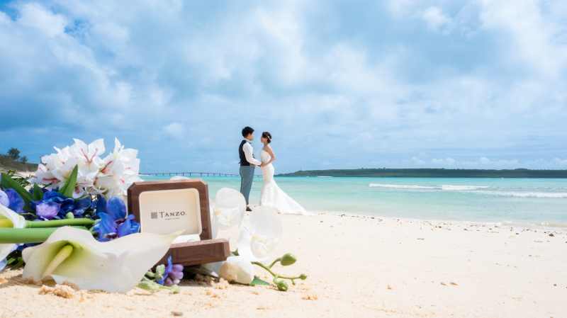 宮古ブルーの砂浜とサンセットドローン撮影_35310_投稿写真_3