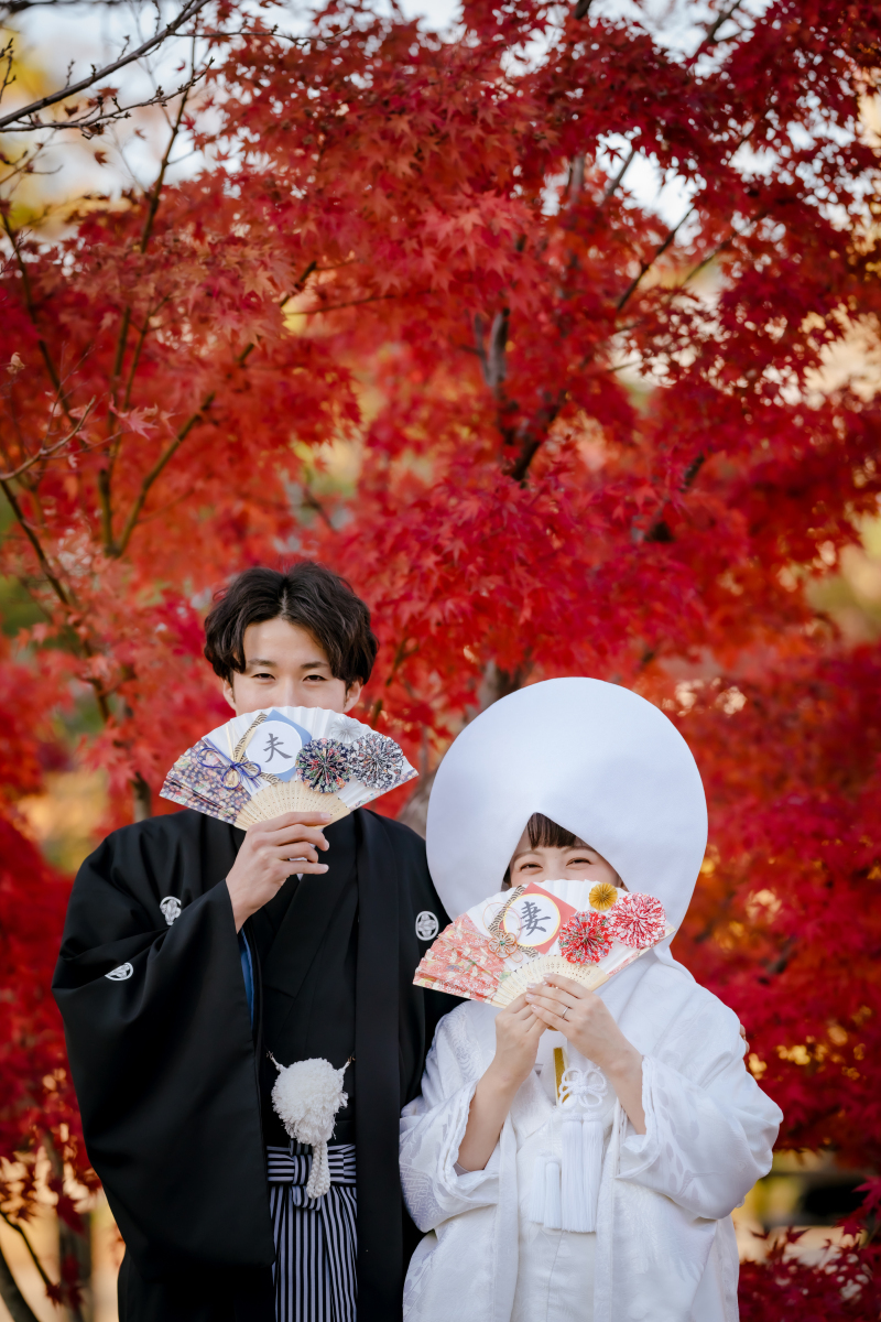 紅葉のなかで和装を_37490_投稿写真_1