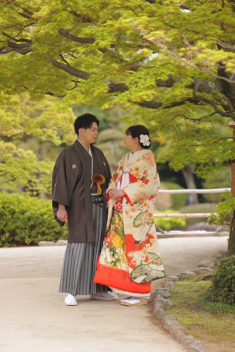 和装で桜と庭園撮影◎_41119_投稿写真_1
