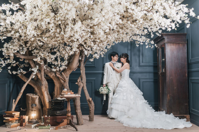 挙式風写真も撮影が可能です！お花が綺麗なスタジオで雨でも◎_42760_投稿写真_3