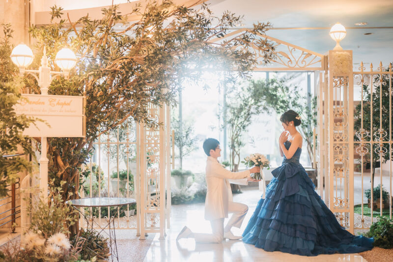 挙式風写真も撮影が可能です！お花が綺麗なスタジオで雨でも◎_42760_投稿写真_1