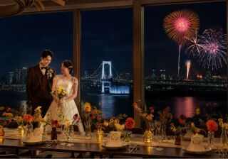【1組限定】フォトウェディング＋会食｜東京湾大華火祭&times;20名プラン