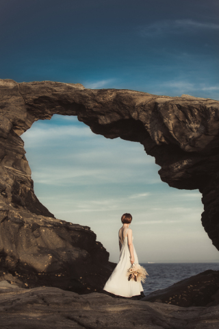 ＼海のロケーションフォト／岩場の海が人気です♡