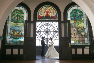 洋館で撮るレトロなウェディングフォト♪