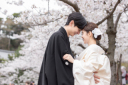 桜のロケーションで結婚式の前撮り・フォトウェディング＊