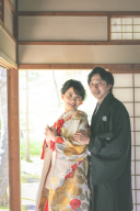 結婚報告のハガキや年賀状の写真に♪