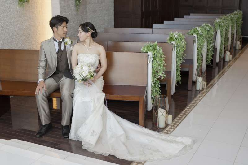 憧れのチャペルウェディングをお写真に!