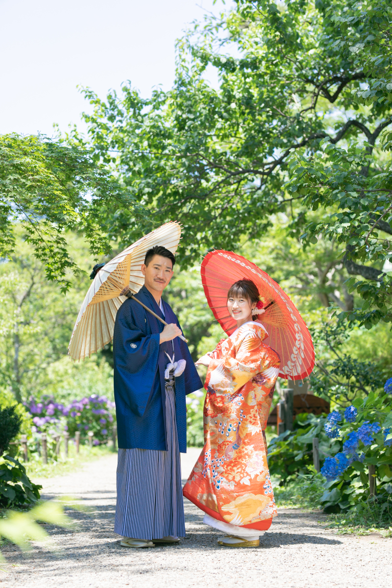 番傘を使ったお写真