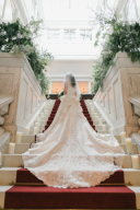 「ベール」を活用したウェディングフォト