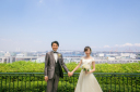 港の見える丘公園でウェディングフォト♡