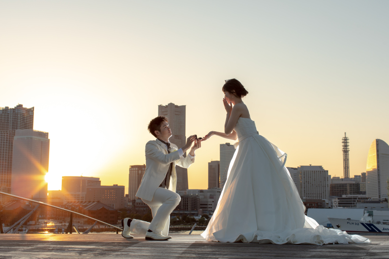 夕景に染められて♡