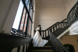 洋館で撮るレトロなウェディングフォト♪