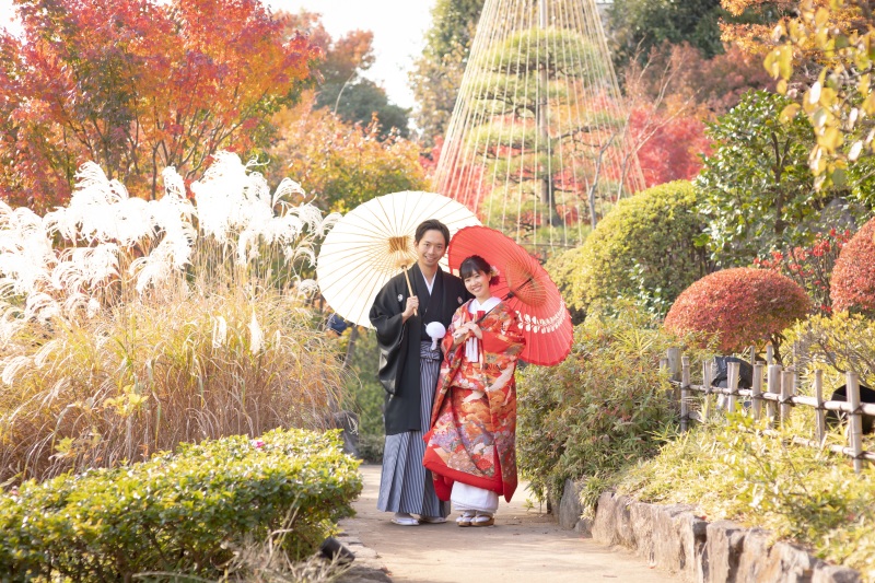 和室のある庭園①