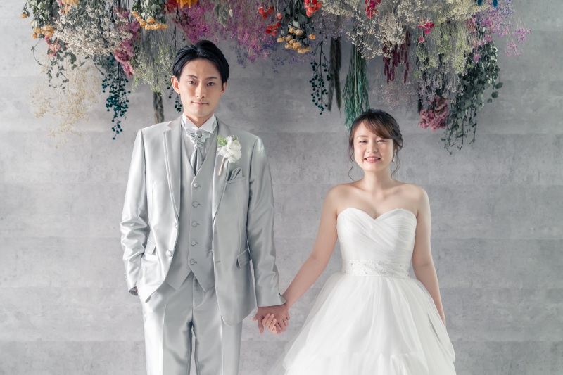 ドライフラワーのあるスタジオで・・・♡