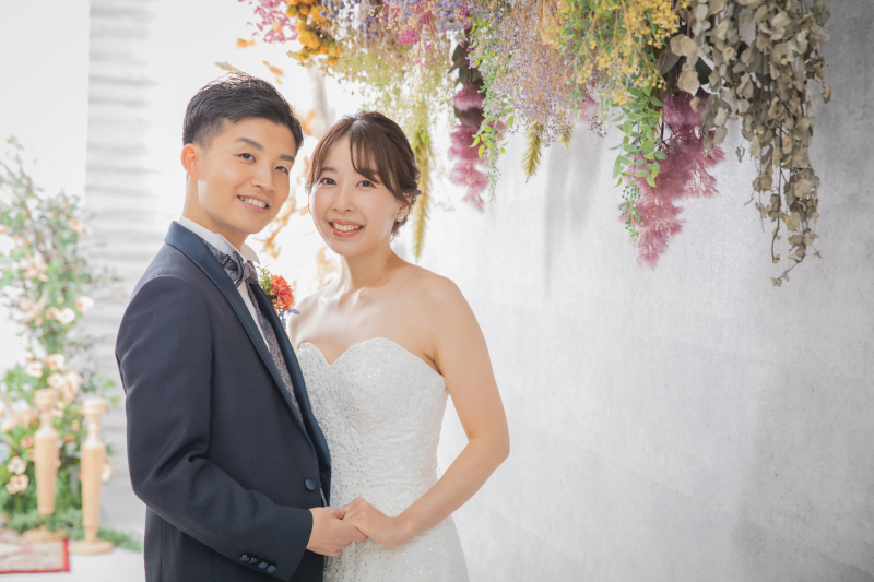 ドライフラワーのあるスタジオで・・・♡