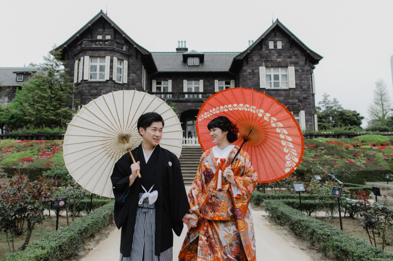 【旧古河邸】広々とした空間でクラシカルなお写真を。