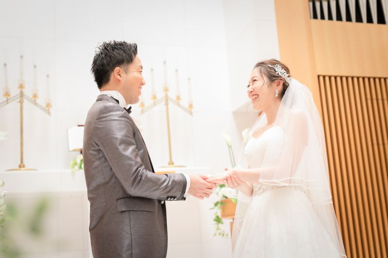 シンプルな挙式フォト