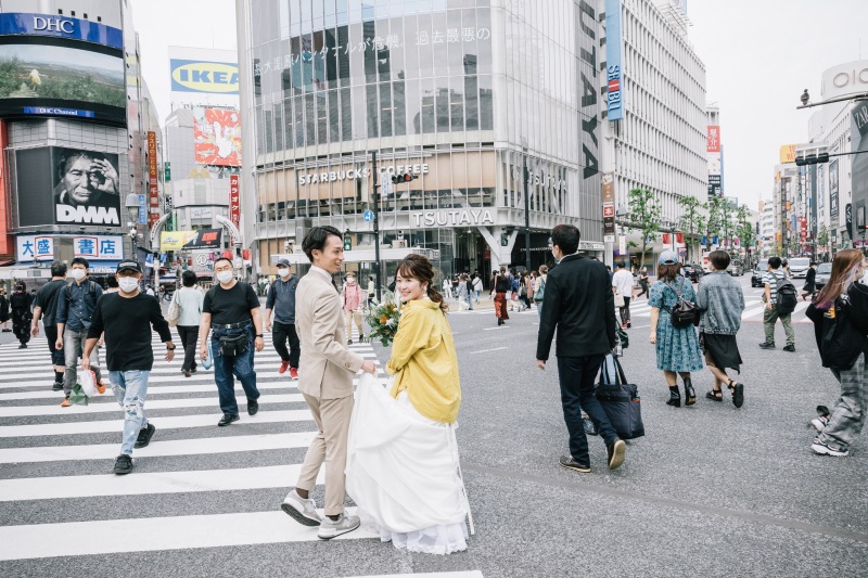 街中フォトウェディング①　渋谷