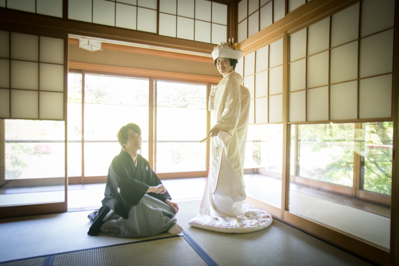 夏の和装撮影は和室付き庭園がおすすめ