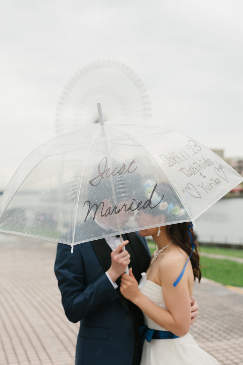 雨の日のおしゃれな撮影アイテム