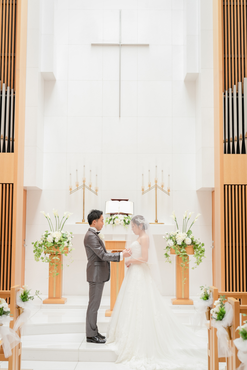 シンプルな挙式フォト