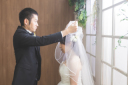 結婚式のようなシーンの撮影を♪
