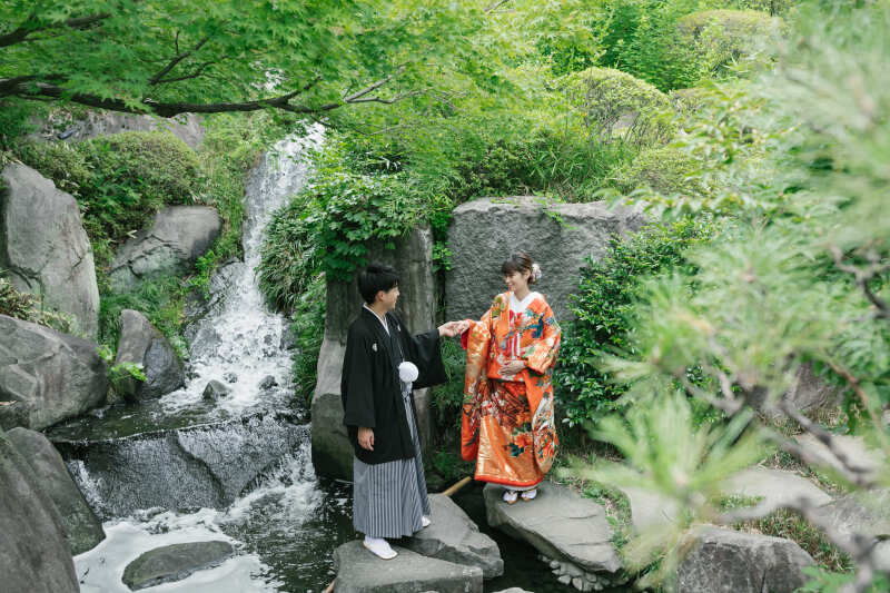 目白庭園の滝