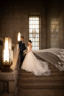 東京国立博物館でクール&ドラマティックな空気に包まれたロケーションフォトを