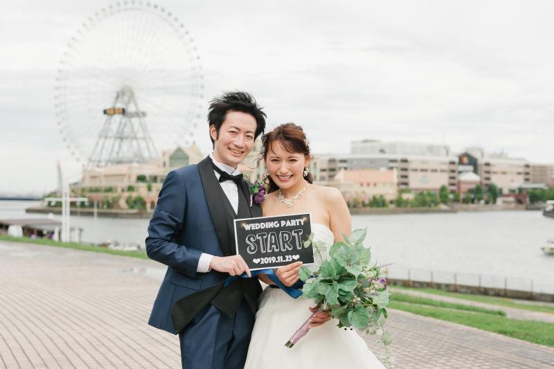 結婚式で使用するお写真を前撮りで♪