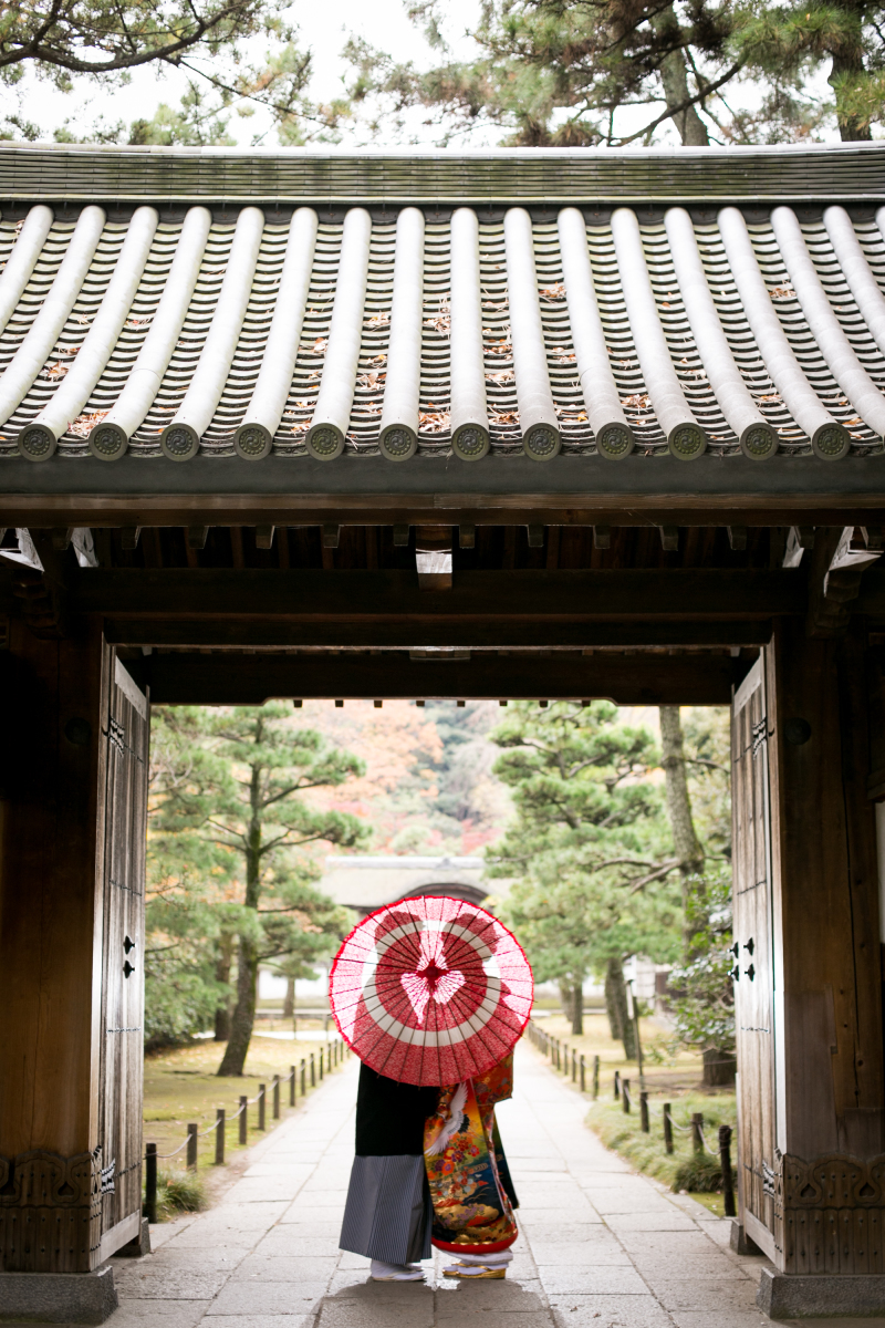 番傘を使ったお写真