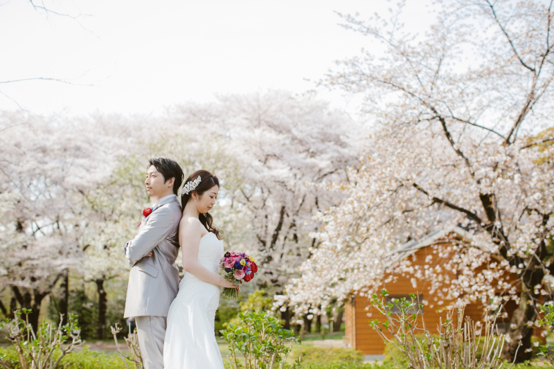 桜の洋装ロケーションのご紹介です♡