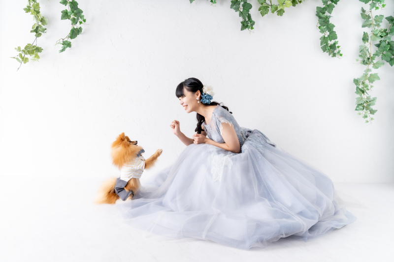 【ペットと一緒に＊】洋装スタジオ撮影プラン