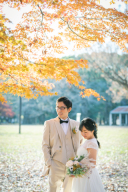 ドレスでも紅葉撮影♪