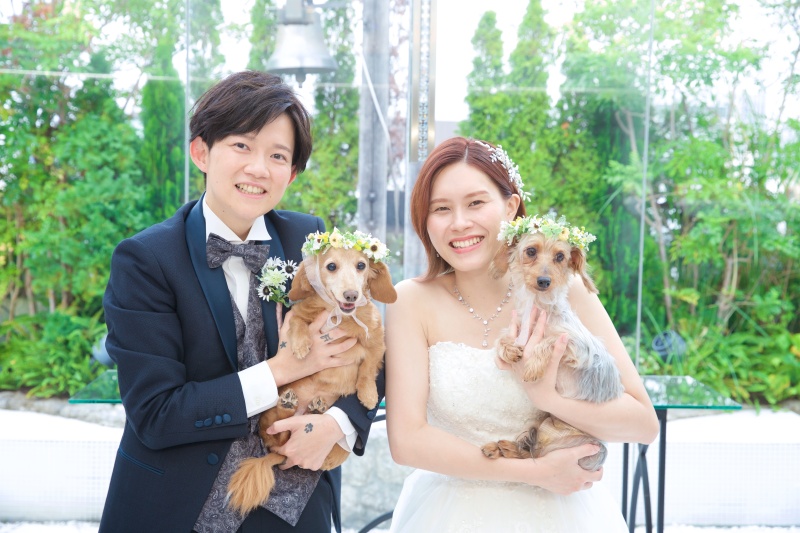ペットフォトウェディングはいかがでしょうか♡