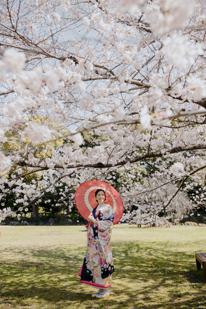 満開の桜の下で・・・＊