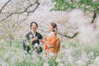 【スタジオとはまた違った雰囲気で】和装ロケーション撮影