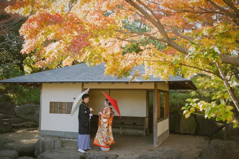 和室のある庭園③