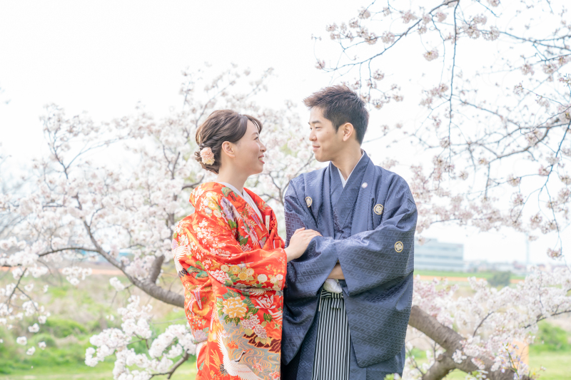 1年で1番人気＊和装×桜フォト