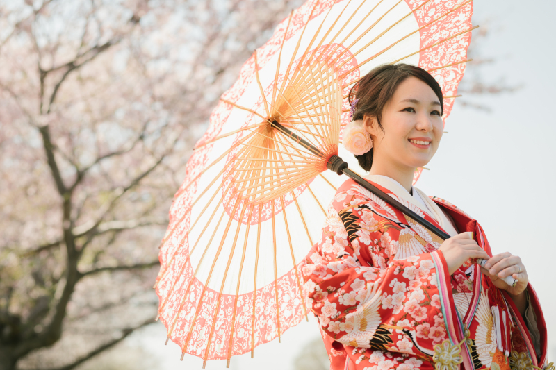 番傘を使ったお写真