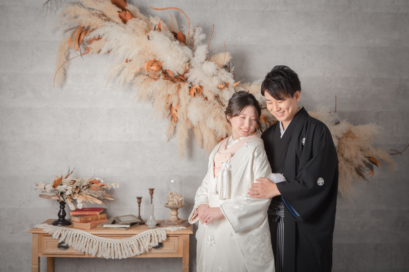 ドライフラワーのあるスタジオで・・・♡