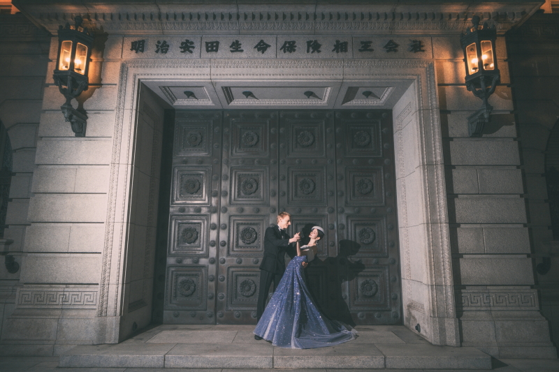 夜の東京駅フォトウェディング