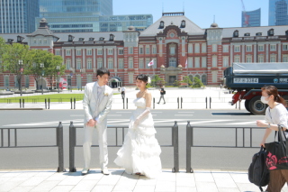 真夏の東京駅ロケ!