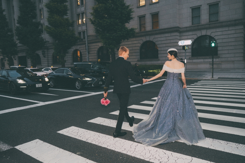 夜の東京駅フォトウェディング